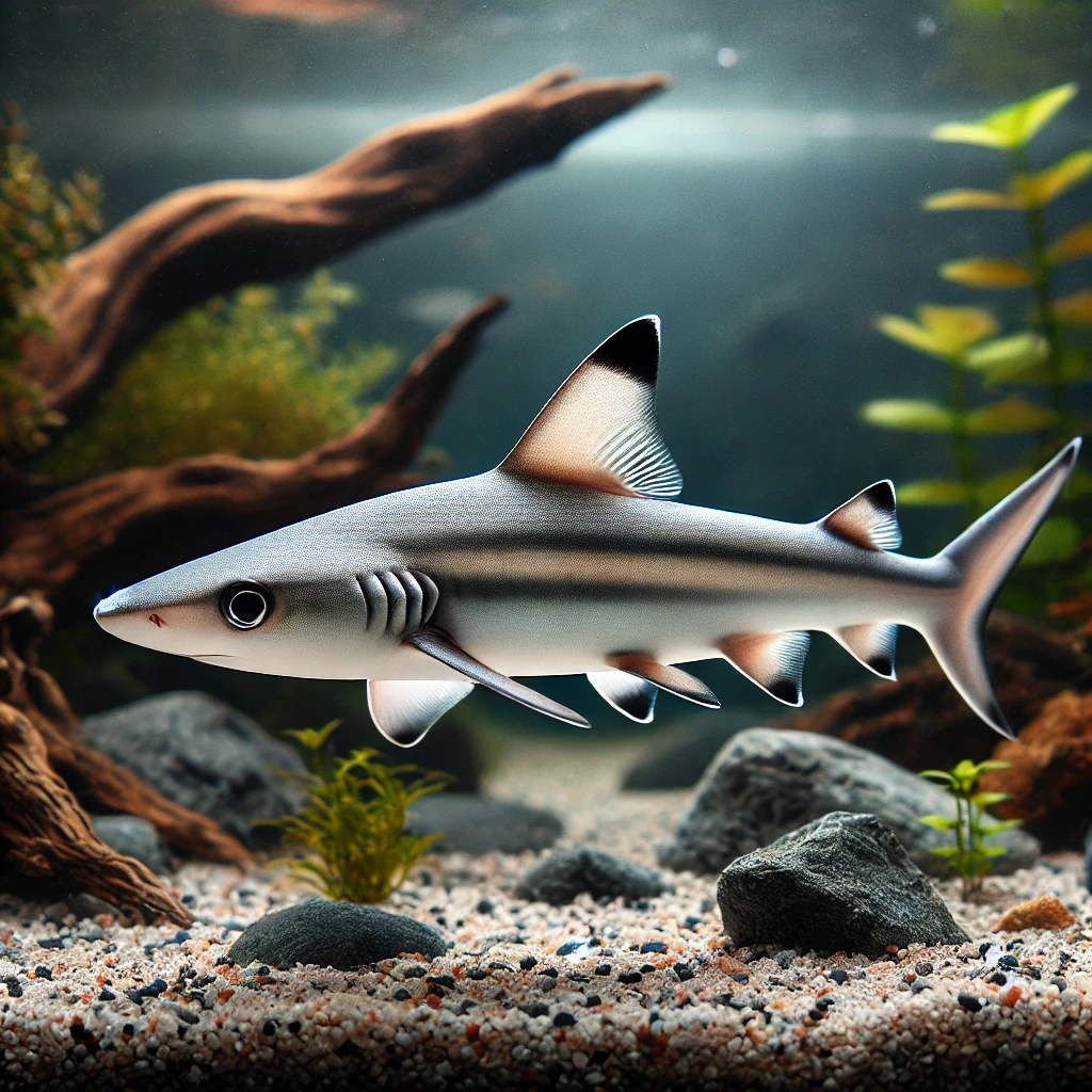 Balantiocheilus melanopterus Gümüş köpekbalığı