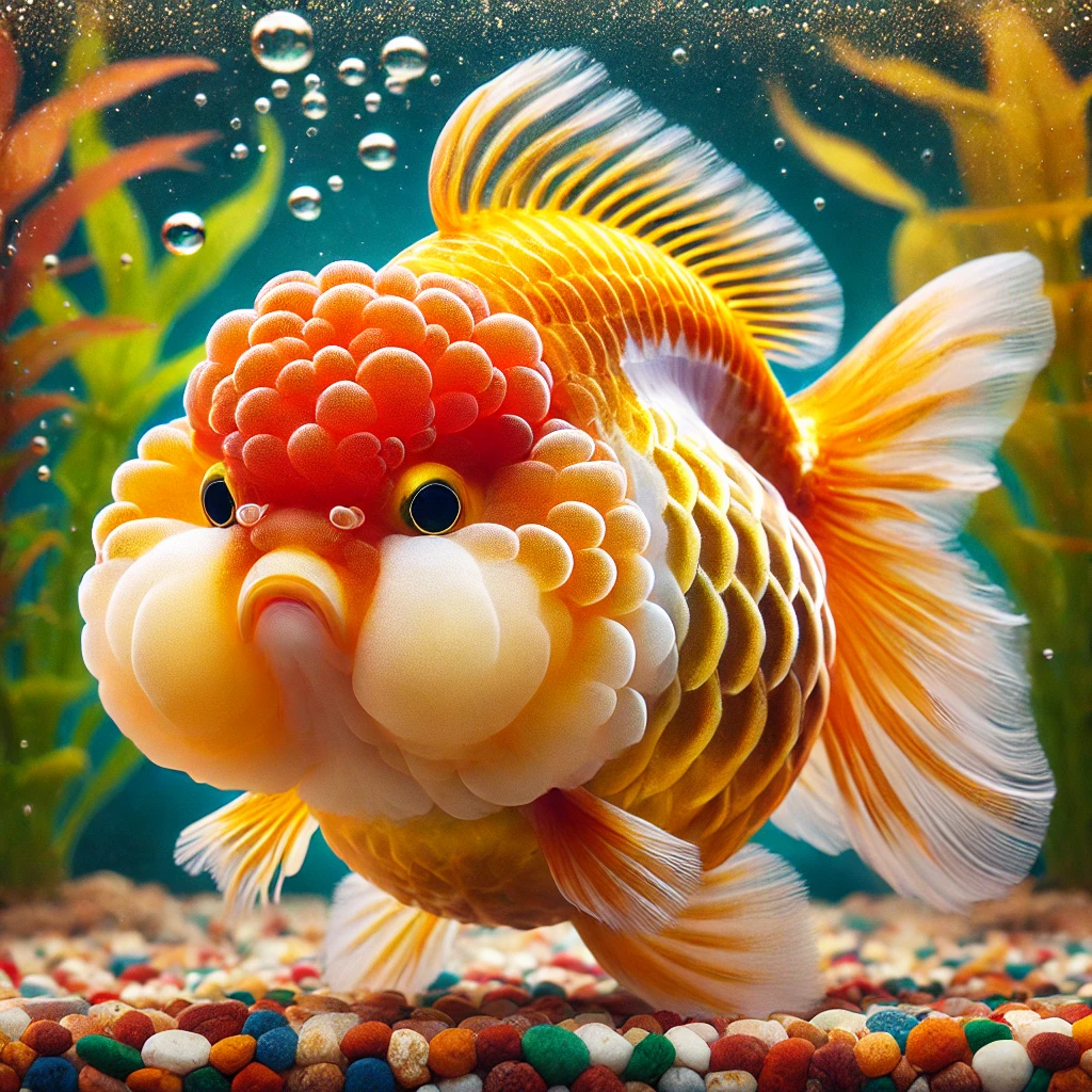 Carassius auratus lion Aslan başı