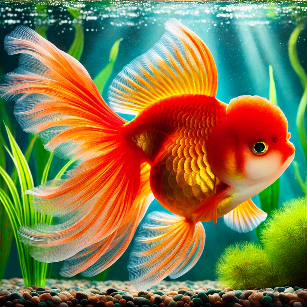Carassius auratus poisson Kuyruklu yıldız