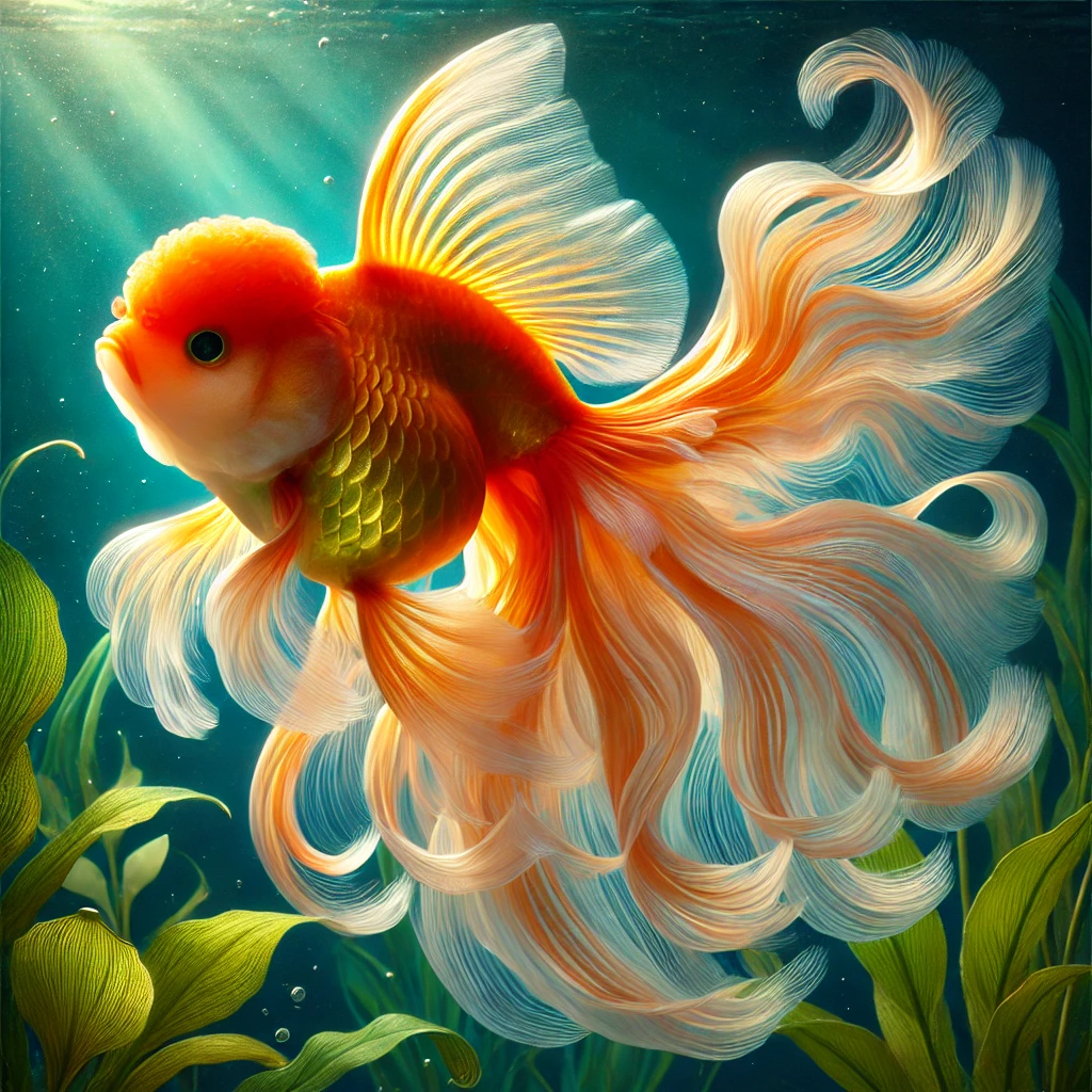 Carassius auratus voile At kuyruğu