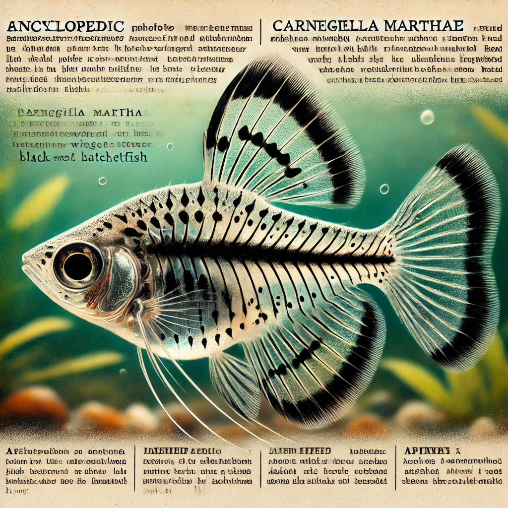 Carnegiella marthae Siyah kanat kanatları balık