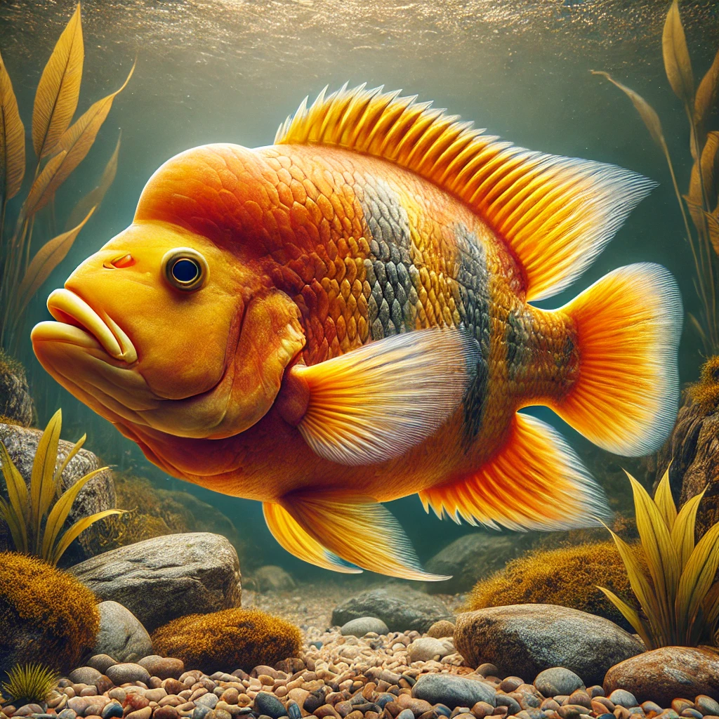Cichlasoma citrinellum kırmızı şeytan