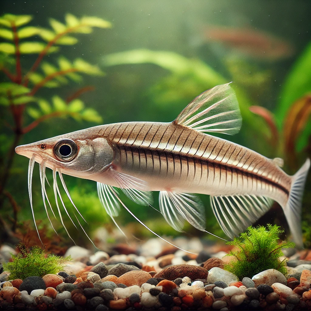 Dianema longibarbis Porthole yayın balığ�...