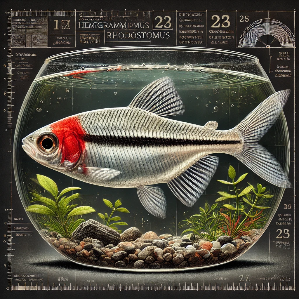 Hemigrammus rhodostomus kırmızı burun