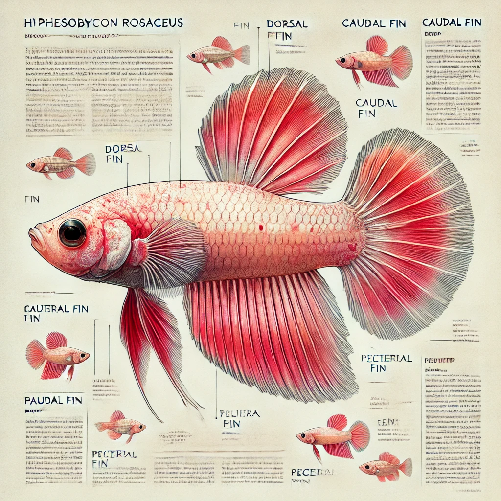 Hyphessobrycon rosaceus Pembe tetra