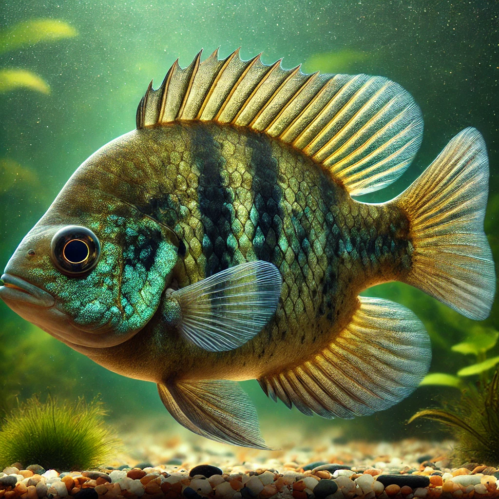 Lepomis macrochirus (Mavi güneş direği)