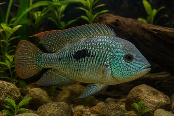 Aequidens rivulatus (Beyaz şerit acara)