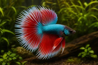 Betta splendens halfsun Savaşçı