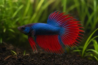 Betta splendens queue de peigne savaşmak