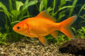 Carassius auratus poisson (Kuyruklu yıldız)
