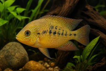 Herotilapia multispinosa, Heros multispi (Ciklid ark en ciel)