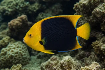 Holacanthus tricolor (Üç renkli Holacanthe)