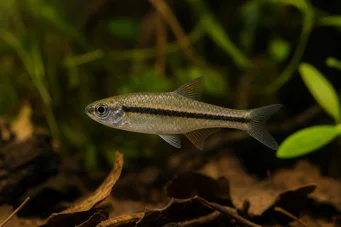 Nannaethiops unitaeniatus (Bir hatta Afrika tetra)