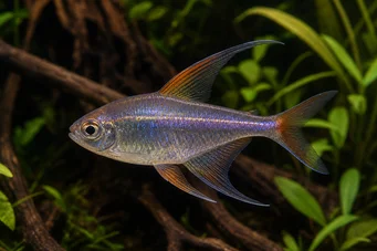 Phenacogrammus huloti Siyah bantlarla Kongo Tetra