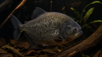 Serrasalmus rhombeus (Pacu benekli, beyaz piranha)