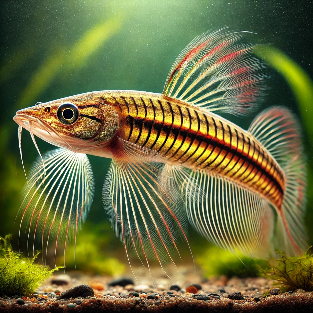 Nannostomus eques Tübüler ağız -to -mo...