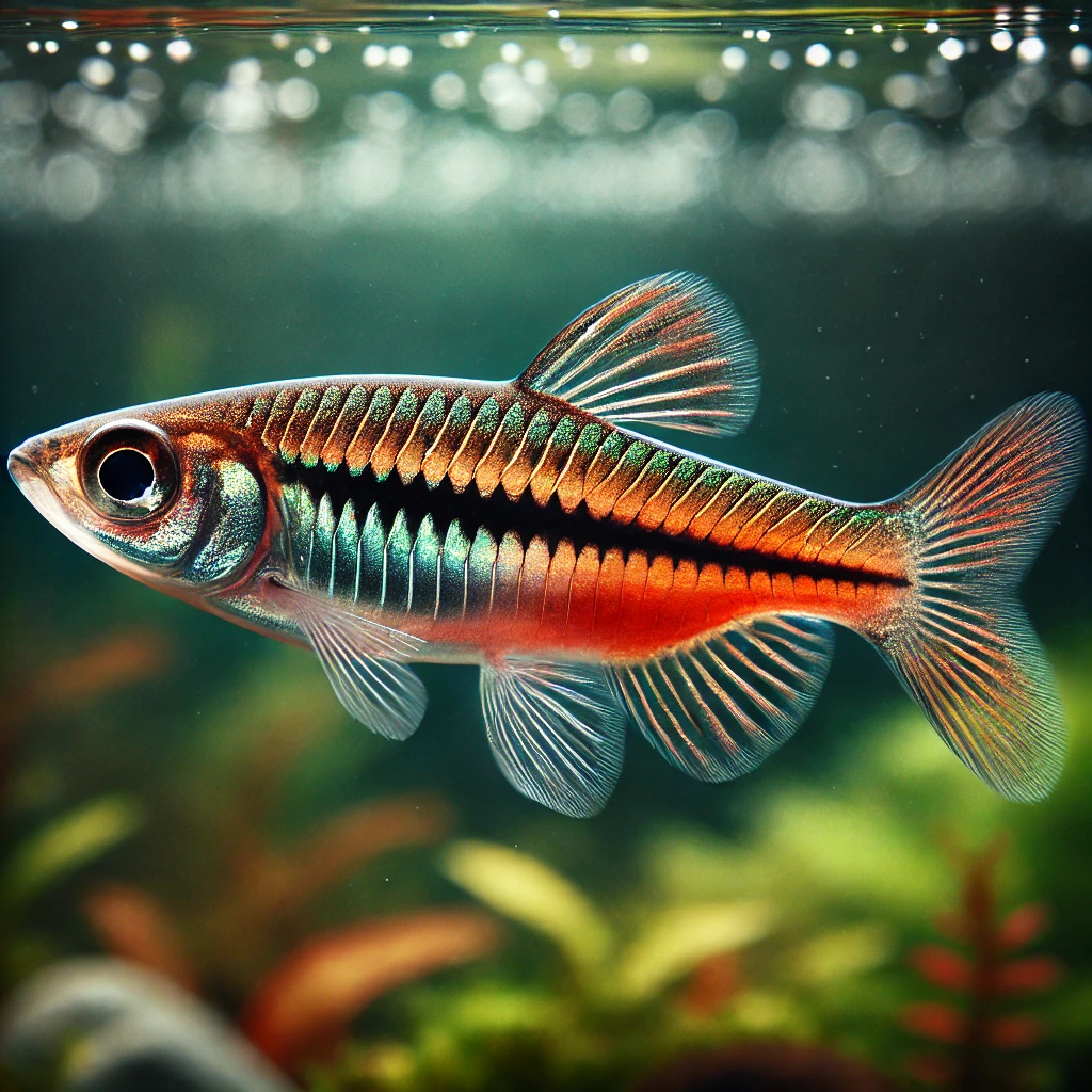 Rasbora pauciperforata Kırmızı Çizgi Rasbora